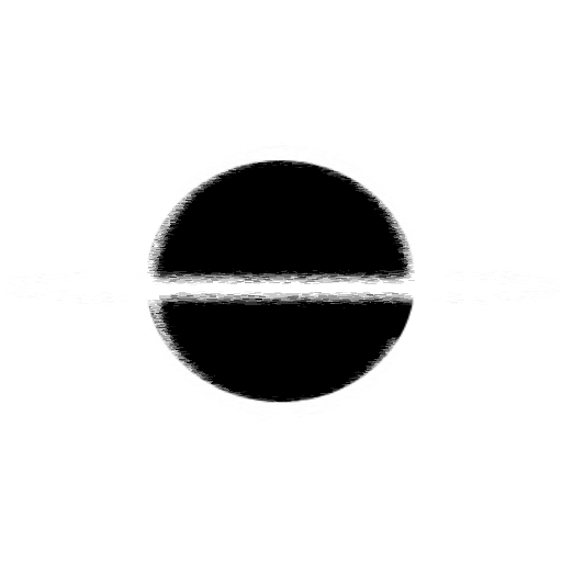 Cody's Personal Logo of a black hole events horizon.
